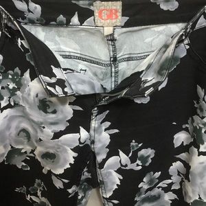 Giani Bini black/white floral pants